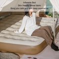 thumbnail image 3 of Cama Inflable, Bomba Recargable, Cómodo Colchón De Aire De Descanso De Tela De Franela, Puntos De Soporte Múltiples Engrosados ​​​​para Viajes, 3 of 7