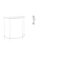 thumbnail image 1 of Mesita de noche de acrílico,Mesa auxiliar de acrílico transparente Mesa auxiliar transparente en capas,Mesa pequeña de acrílico,mesita de noche pequeña,compacta,Figura de, 1 of 8