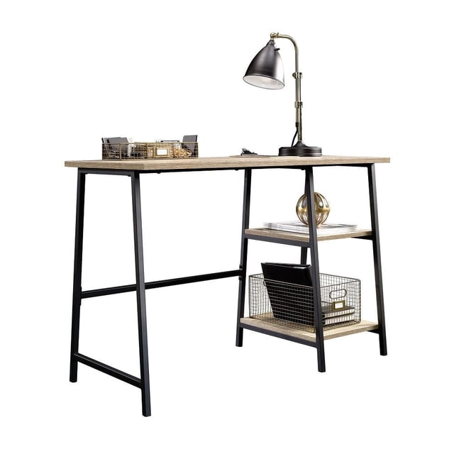 Escritorio Sauder North Avenue con pedestal color roble