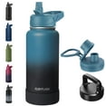 thumbnail image 1 of Botella de agua RUBYFLASK con aislamiento de 950 ml con pajita de acero inoxidable, 1 of 7