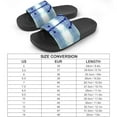 thumbnail image 2 of GZHJMY Stylish Slides for Women Men, Nautical Style Blue Striped Anchor Soft Flexible Slip-on Sandals Slippers, 2 of 7