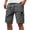 Gray_004, variant on Domuza Mens Casual Cargo Shorts - Drawstring Stretch Waist Summer Beach Shorts Chino Short with Pockets Black L
