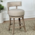 thumbnail image 4 of Tela Wood Counter Stools, Beige, Set of 2, 4 of 5