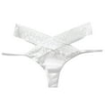thumbnail image 4 of Aayomet Culottes pour Femmes Lingerie String Taille Basse Culottes pour Femmes (Blanc, P), 4 of 5