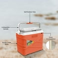 thumbnail image 5 of Pinnacle 10 L Insulated Cooler Lunch Box Portable Hard Cooler for Camping - Orange, 5 of 9