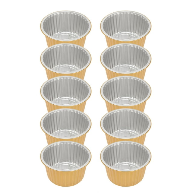 OULII 10 Pcs Plats en Papier D\'aluminium de Qualité Alimentaire pour Cuisson, Rôtissage et Chauffage Résistants à l'Eau