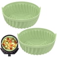 thumbnail image 4 of 2Pcs Air Fryer Silicone Pot avec Poignée Résistant à la Chaleur Réutilisable Air Fryer Silicone Pot Antiadhésif Air Fryer Silicone Panier, 4 of 7