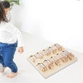 thumbnail image 4 of Tablero clasificador Montessori, rompecabezas matemáticos de madera, juguete educativo de aprendizaje para niños Enteros, 4 of 9