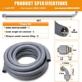 thumbnail image 2 of Kit de conductos flexibles herméticos DWALE de 3/4 pulgadas y 15 m con accesorios, 2 of 7