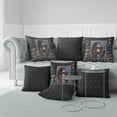 thumbnail image 4 of Mughal Paradise Indoor/Outdoor Pillow in Black 28x28, 4 of 6