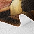 thumbnail image 5 of Erosebridal Football Sport Boys Girls Twin Quilt Set, Rustic Wooden Plank Twin Coverlet Set, 2pcs, 5 of 7