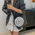 thumbnail image 1 of Bolso bandolera Bolso bandolera de estilo redondo con un solo hombro colgado a la moda para mujer (blanco), 1 of 8