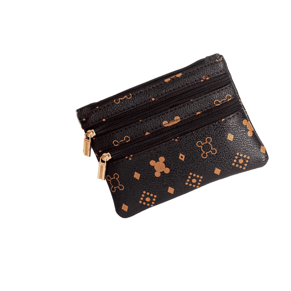 GASTROPOD Coin Purse,Functional Card Holder with Clear Texture PU Leather,Easy-to-Carry Small Purse