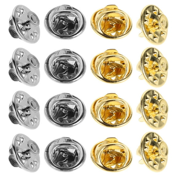 HONMEET 60 Sets Enamel Pin Locking Backs Iron Collar Clips Prevent Lapel Pins for Men Women Accessories
