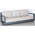 thumbnail image 3 of Paris Sofa Gray Aluminum Frame in Taupe Cushion, 3 of 5