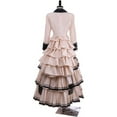 thumbnail image 6 of Women's Victorian Edwardian Gown Southern Belle Historical Civil War Style Dress with Bustle Skirt and Coat, 6 of 7