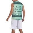 thumbnail image 2 of Honeii Not All Those Who Wander Are Lost1 print basktball shirt for men and women, Unisex basketball jersey for Theme party-XX-Large, 2 of 6