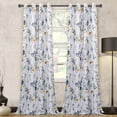 thumbnail image 2 of Cortinas separadoras de ambientes MYSKY HOME Floral, 2 unidades, 80 x 200 cm, amarillo/azul, 2 of 8