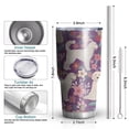 thumbnail image 6 of 30oz Goldendoodle Dog and Flower Floral Tumblers Stainless Steel Tumbler with Lid and Straw,Vacuum Insulated Double Wall Travel Tumbler Cups Mug with Cleaning Brush for Coffee,Tea, 6 of 7