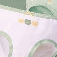 thumbnail image 4 of CAUYDY 6 12 18 Monthes Infant Girls Cotton Briefs 2T 3T 4T Toddler Girls Panties Baby Underwear 5T 6T 7T Kids 4-Pack Cute Floral Print Underpants (Sizes 2-3 Years,L04-Light Green), 4 of 5