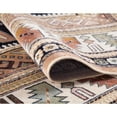 thumbnail image 4 of Sonoma Gypsy Rust Black Ivory Aqua Viscose Area Rug, 4 of 7