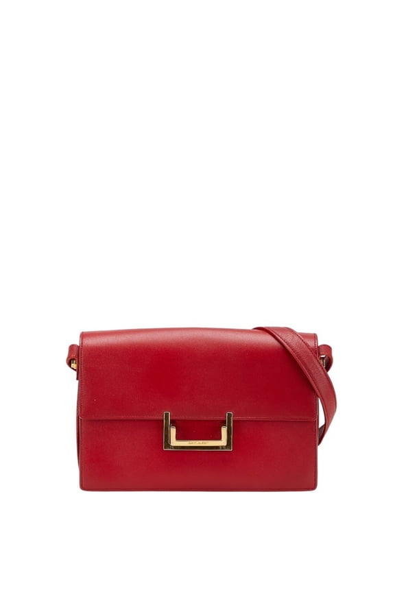 Pre-Owned Saint Laurent Crossbody Shoulder Bag 318025 Red Leather Women's SAINT LAURENT