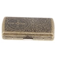 thumbnail image 1 of Estuche De Metal Para Cigarrillos Vintage Stash Box 20Pc Estuche De Almacenamiento De Tabaco 5.5x9x1.5mm - A SM SunniMix Caja de cigarrillo vintage, 1 of 8