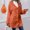 Orange women fall winter coat a1, variant on Bzdzmqm Womens Hooded Long Sleeve Button Down Open Front Coats Fall Winter Casual Basic Solid Warm Jacket for Daily Wear Cozy Outerwear, Gray XL
