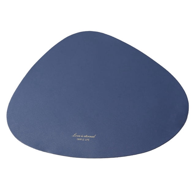 Coofit Faux Leather Placemat Waterproof Triangular Table Mat Table Placemat for Kitchen