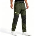 thumbnail image 3 of Rvwovn Men's Hiking Pants, Reinforced Knee Work Outdoor Pants with Belt Loops & Zipper Pockets, 3 of 8