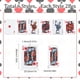 thumbnail image 2 of 1 caja de 12 amuletos de cartas de póker, colgantes acrílicos con forma de carta de póker: J, Q, K, As, Joker, Jack, Reina y Rey., 2 of 9