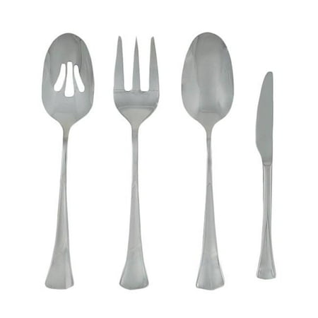 Ginkgo Stainless Steel Pendulum - Ginkgo Woodruff 4-piece Stainless Steel Hostess Serving Set