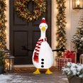 thumbnail image 5 of Aurorax Snowman Porch Goose Outfit 19 inch,Goose Clothes for Cement Goose Porch Goose 23"/17",Funny Red Christmas Porch Goose Accessories for Outdoor Lawn Yard, 5 of 6
