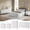 White, variant on Aufeile 4 Piece Boho Dresser Set for Bedroom, 6 Drawer Dresser, 5 Drawer Tall Dresser & 2 Nightstands with & USB Charging, Fluted Wood Bedroom Furniture Set, Natural