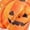 Orange, variant on Women's Bright Color Spooky Halloween Pajamas with Loose Fit Elastic Waist and No Drawstring, Soft Stylish Polyester Lounge Pants for Family Gathering