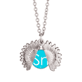 thumbnail image 1 of Chestry Elements Period Table Poor Metals Tin Sn Sunflower Necklace Pendant Locket Jewelry, 1 of 3
