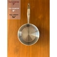 Quart Sauté Pan with Lid Titanium Strengthened 316Ti Stainless with 5