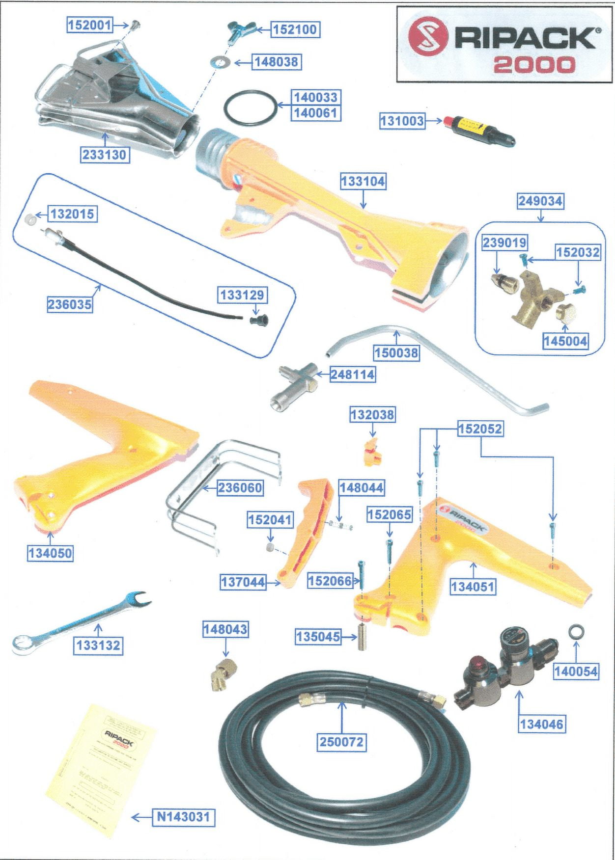 Ripack Heat Gun Complete Jet Bearer - Part #249021