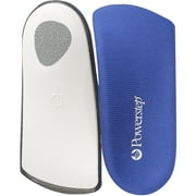 Angle View: Powerstep Thin Arch Support Shoe Orthotic Inserts - Blue - Womens 6-6.5 / Mens 4-4.5
