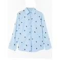 thumbnail image 3 of Women Animal Printed V Neck Long Sleeve Button Down Basic T Shirt Blouses Tops Plus Size S-5XL, 3 of 4