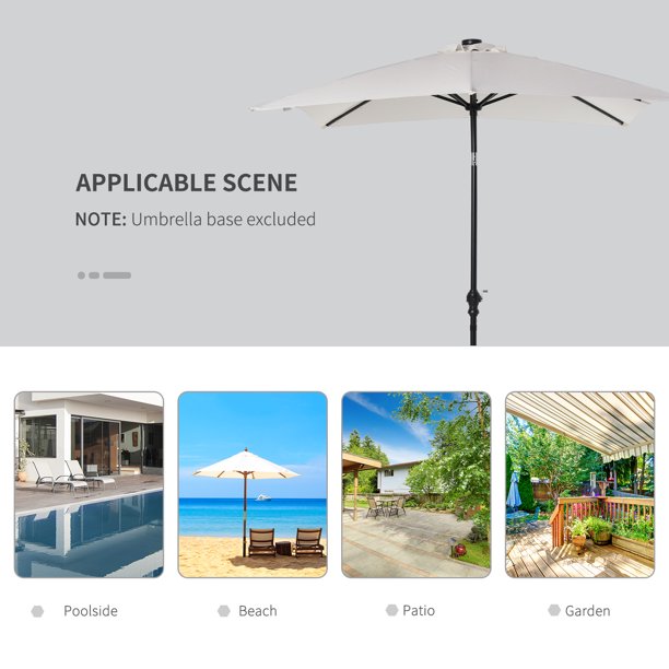 7.5 ft patio umbrella with base Sonkuki 7.5 ft. Patio Market Crank and Tilt Umbrellas, Table Umbrellas,UV-Resistant Canopy in Orange