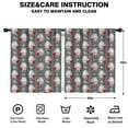 thumbnail image 2 of Blackout Kids Curtains,Hedgehog with Red Bag Pattern Childrens Insulated Curtains Set Of 2,Bedroom Essentials,Toddler Room Decor 52"x63"(132x160cm), 2 of 4