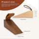 thumbnail image 2 of Wooden door stop, set of 2 door stop base made of beech and black walnut wood, furniture wedges with non-slip rubber pad, silent, shockproof for doors, 2 of 5