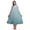 Light Blue4, variant on Bimba Lavender Blue5 Tree Dots & Palm Mid Calf Nightwear Ladies Cotton Printed Sleeveless Night Gown Maxi Dress X-Small