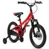 Royalbaby Childrens-Mountain-Bicycles Royalbaby Boys Girls Kids Bike Explorer Bicycle Front Suspension Aluminum Child's Cycle with Disc Brakes, 16 inch, Red