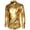 Gold, variant on Njoeus Men's Metal Discoes Shiny Shirt Slim Fitted Long Sleeve Button Up Nightclub Party Shirts for Men Prom Costume