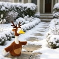 thumbnail image 2 of AZXY Christmas Porch Goose Outfits, 23 Inch Reindeer‑Themed Costume for Cement & Plastic Porch Goose Statue, Holiday Goose Clothing for Outdoor Garden Yard Lawn Patio Statue Decoration, 2 of 6