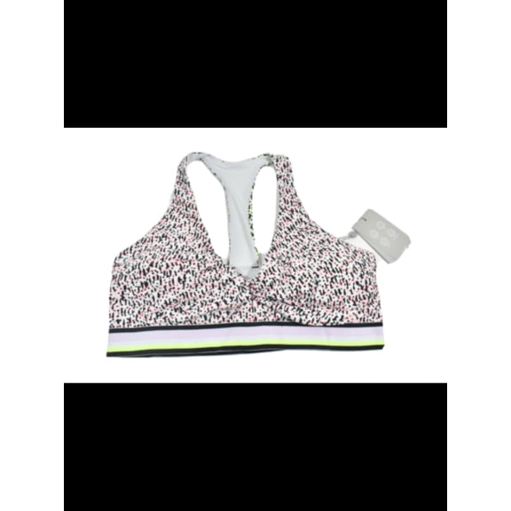 DKNY SPORT Intimates White Twist Front Sports Bra S