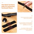 thumbnail image 3 of 6 Pcs Felt Furniture Pads Hardwood Floors Protectors Rocking Chair Tables and Chairs, 3 of 6