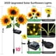thumbnail image 4 of Luces solares para jardín NESSTU, paquete de 6 unidades, con forma de girasol, LED, impermeables, 4 of 7
